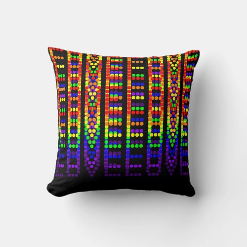 Love Pillow Rainbow Beaded Dot Look