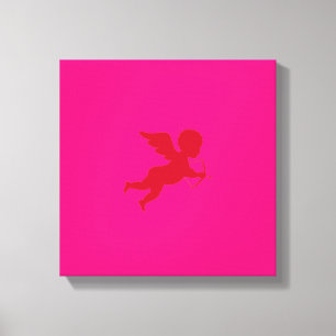 Love Pinch - Wrapped Canvas / Cupid Cherub Print
