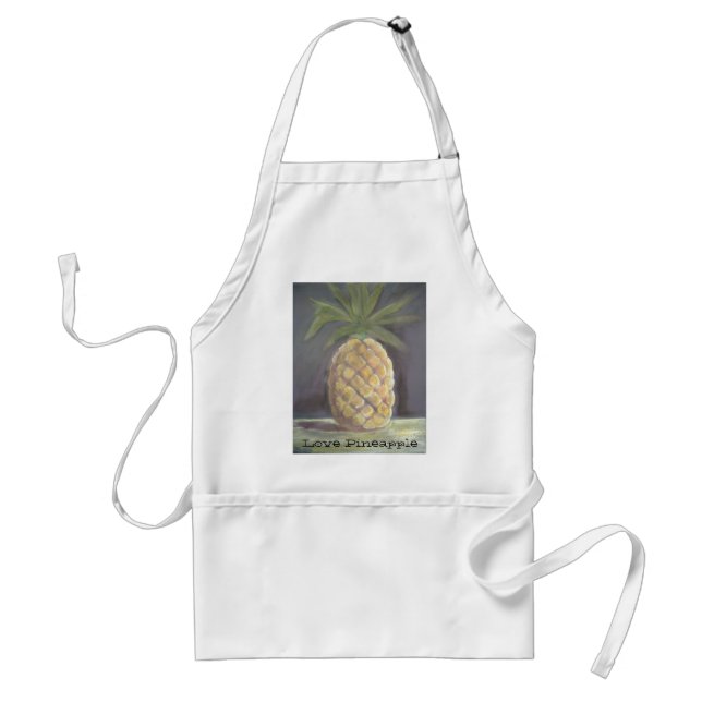 Love Pineapple Adult Apron (Front)