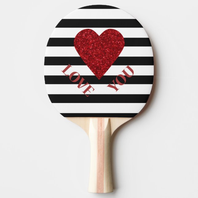 Love Ping Pong Paddle (Front)