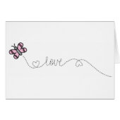 love pink butterfly (Front Horizontal)