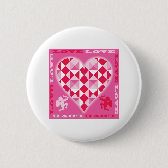 Love (Pink Diamond) Button (Front)