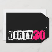 Love Pink Dirty 30 30th Personalize Birthday Party Invitation (Front)