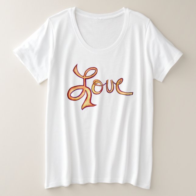 Love Pink Glamorous Inspirational Art Shirts (Design Front)