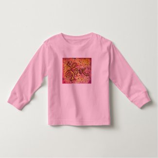 Love Pink Glamorous Inspirational Art Word TShirt