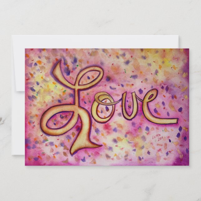 Love Pink Glamorous Invites or Invitations (Front)