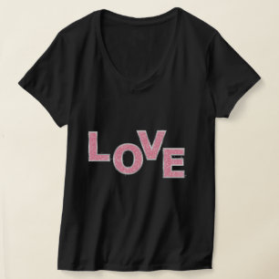 Love Pink Glitter T-Shirt
