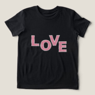 Love Pink Glitter Tri-Blend Shirt