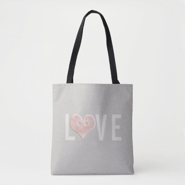 LOVE & Pink Heart | Tote Bag (Front)