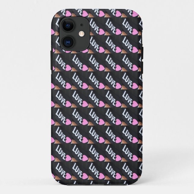 love pink hearts case (Back)