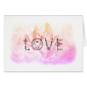 *~* LOVE Pink Lavender Crystal (Front Horizontal)