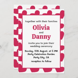 Love Pink Love Hearts Wedding