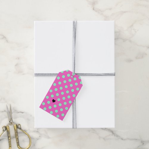 Love Pink  Polka Dots Celebration Party Gift Tags