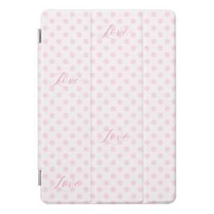 Love Pink Polka Dots Patterns iPad Smart Cover