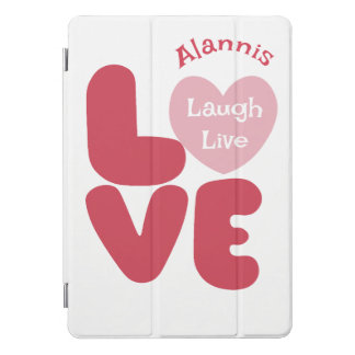 LOVE Pink Typography  iPad Pro Cover