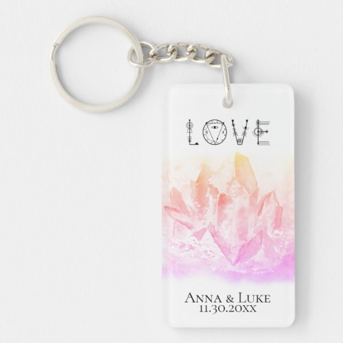 *~* &quot;LOVE&quot;  Pinks Crystals Events Weddings SWAG Keychain