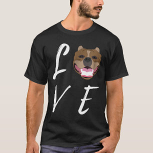 Love Pit Bull Pitbull Cute Dog Puppy Lovers Tee