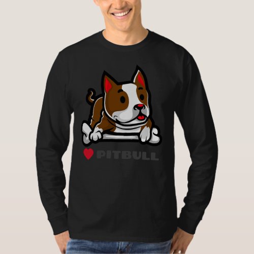 Love Pitbull Face Mask Washable Masks Dog Lover Fa T_Shirt