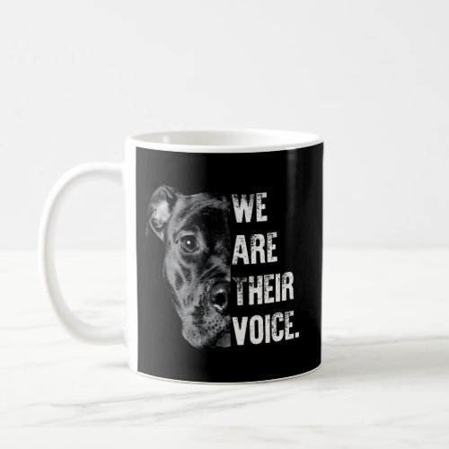 Love Pitbull We Are Their Voice Coffee Mug