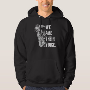 Love Pitbull We Are Their Voice For Pitbull Lovers Hoodie