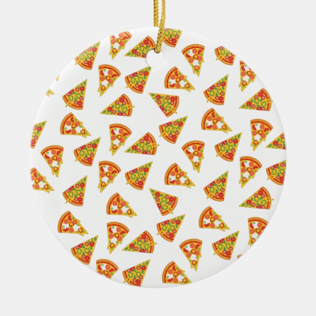 Love Pizza   Ceramic Ornament (Front)