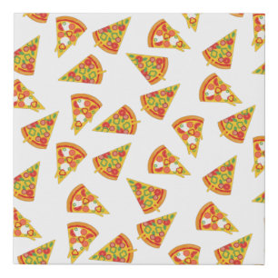 Love Pizza Faux Canvas Print