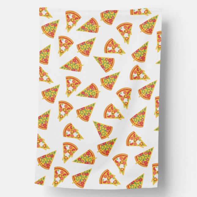 Love Pizza  House Flag (Front)