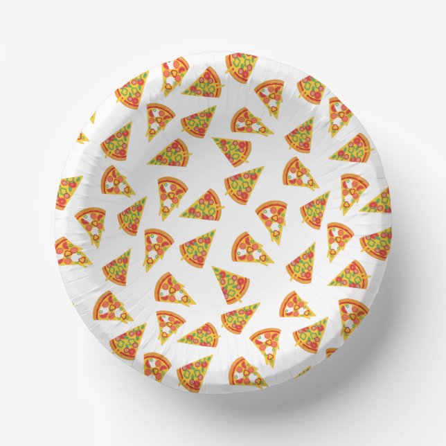 Love Pizza  Paper Bowls (Front)