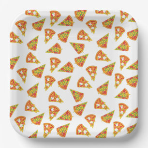 Love Pizza Paper Plates