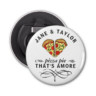 Love Pizza Personalized Bottle Opener