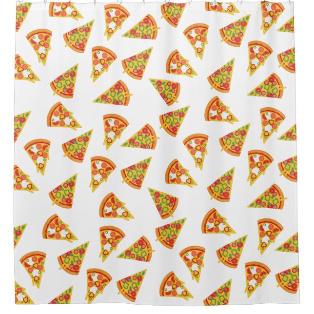 Love Pizza   Shower Curtain (Front)