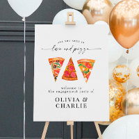 Love & Pizza Welcome Wedding Welcome Sign