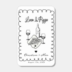 Love & Pizza   Whimsical  Wedding Matchboxes