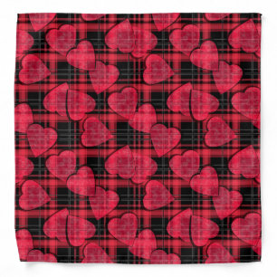 Love plaid bandana