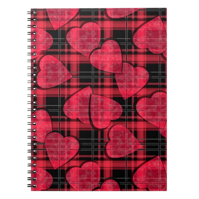 Love plaid notebook (Front)