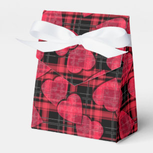 Love plaid, plaid favor boxes
