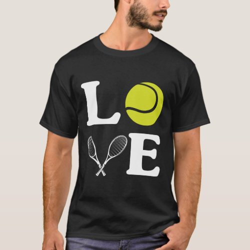 love play tennis T_Shirt
