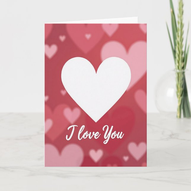 Love Poem I Love You Card (Front)