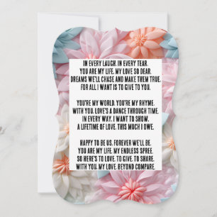 Love Poem Note Card