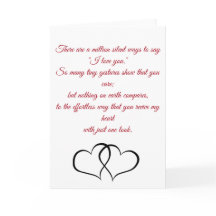 Love poem Valentines day/ special occasion card