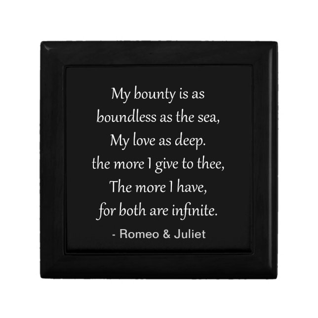 Love Poetry from Romeo & Juliet Gift Box (Front)