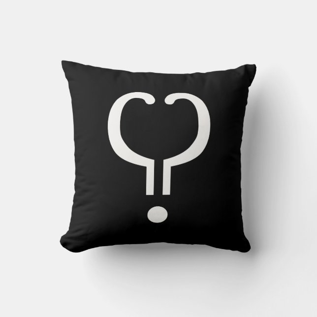 Love Point Uncommon Punctuation Throw Pillow (Front)