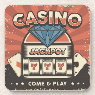 Love POKER Jackpot Beverage Coaster