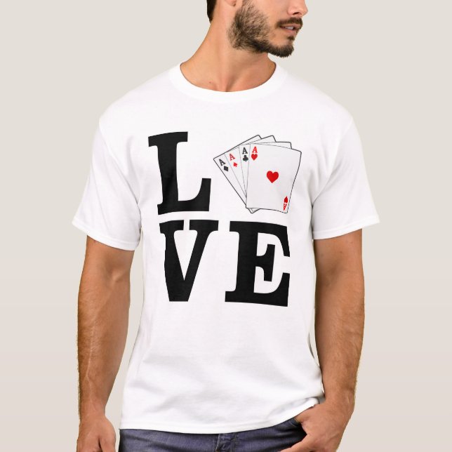 Love Poker T-Shirt (Front)
