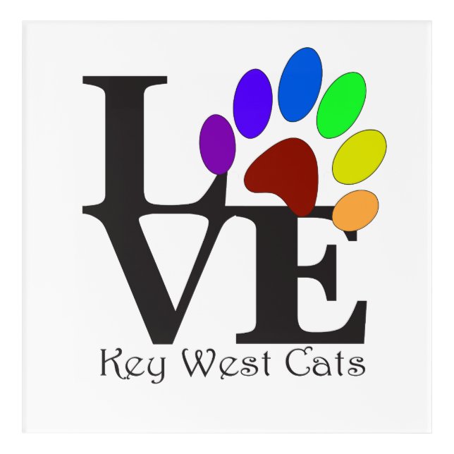 LOVE Polydactyl Key West Cats Art (Front)