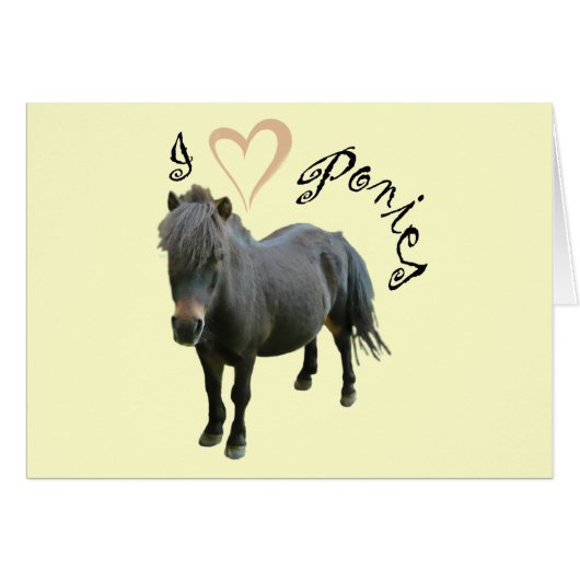 Love Ponies Cards (Front Horizontal)