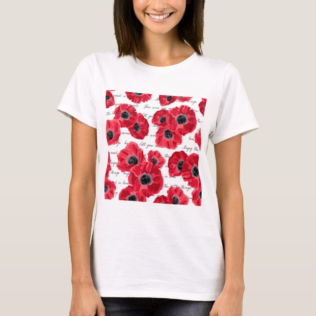 love poppies T-Shirt (Front)