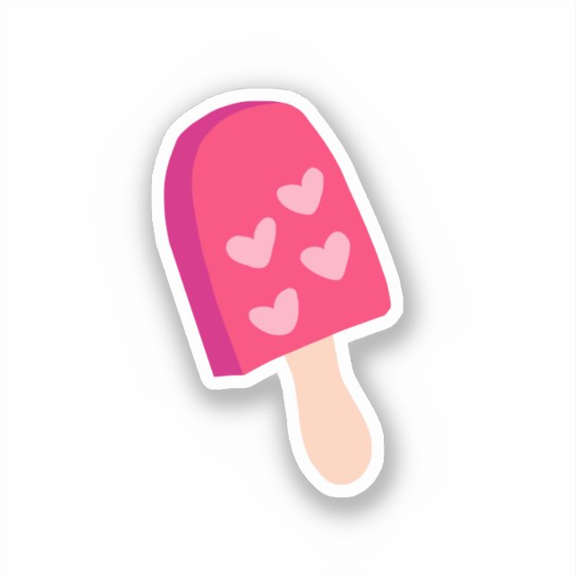 love popsicle sticker (Front)
