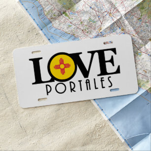 LOVE Portales New Mexico License Plate