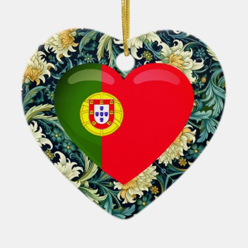 Love Portugal Ceramic Ornament